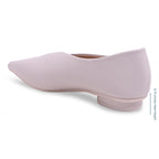 Pointed Toe Wavy Cream Ballet