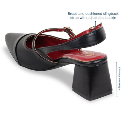 Dual Black Mary Jane Heels