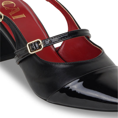 Dual Black Mary Jane Heels