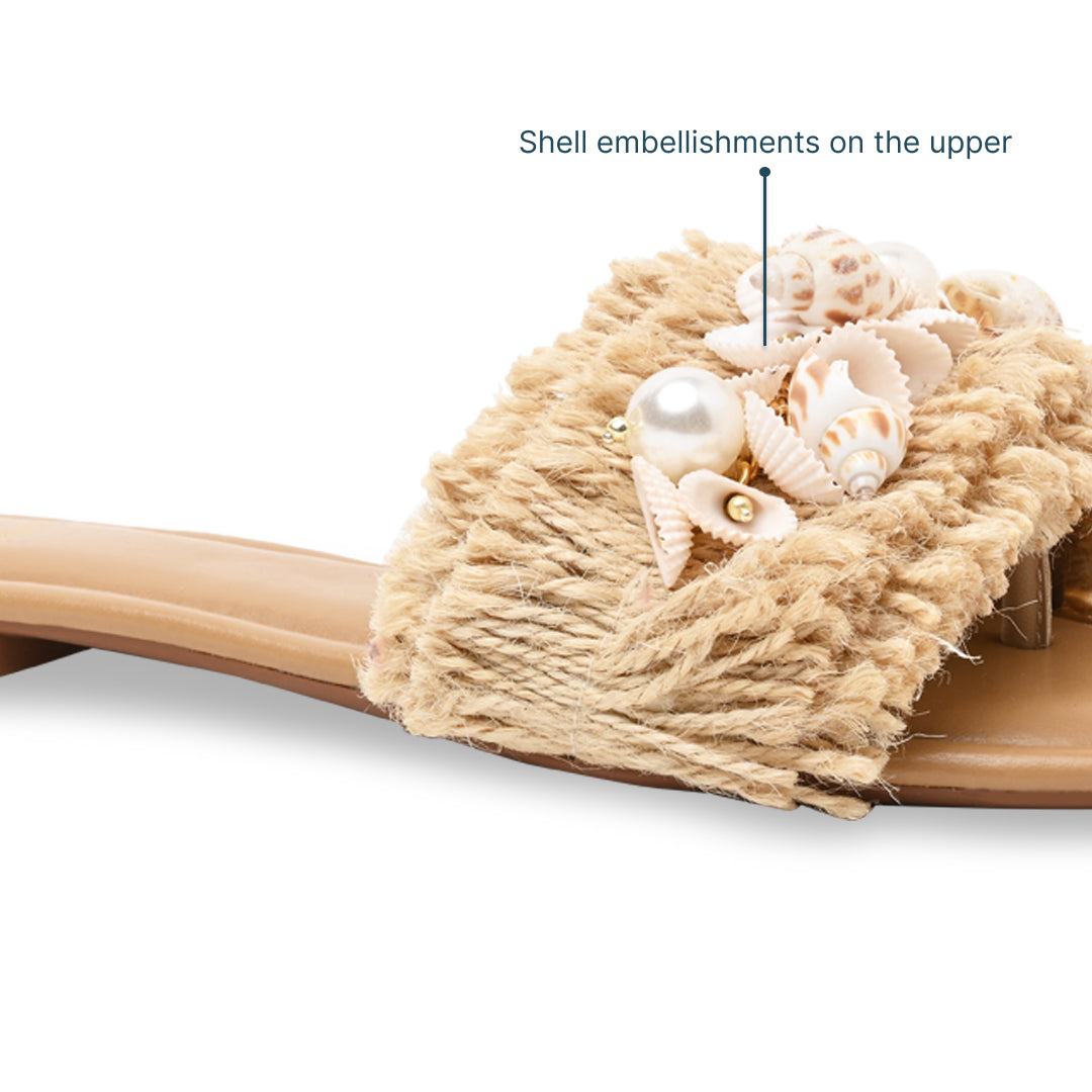 Beige Shell Flat