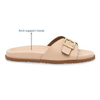 Strap Buckled Slider - Peach
