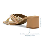 Sahara Cross Strap Heel