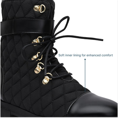 High Top Quilted Boots