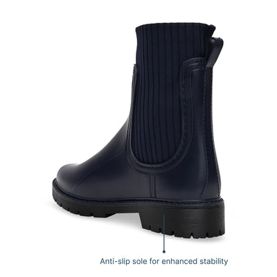 Navy Blue Wellington Boots