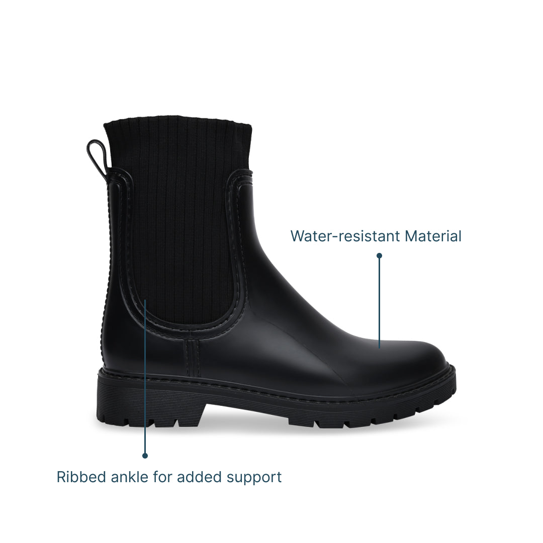 Black Wellington Boots