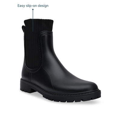 Black Wellington Boots