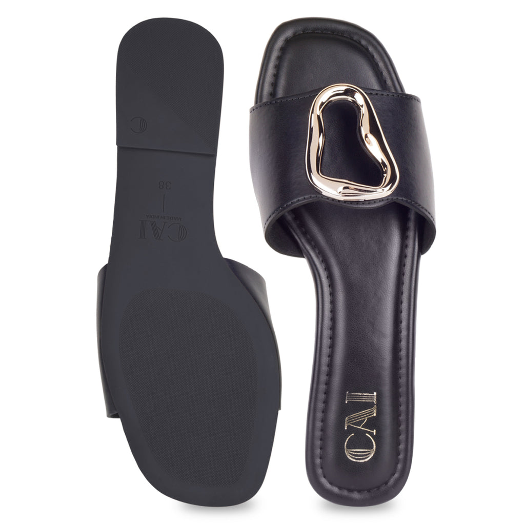 Glim Black Flats