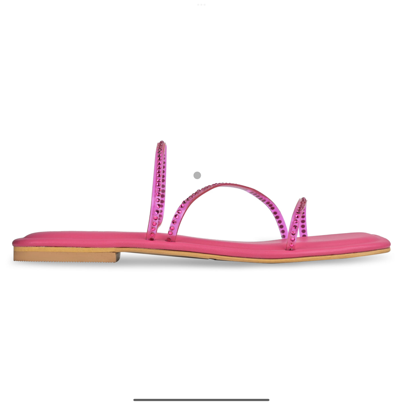 Pink Diamond Strap Flats