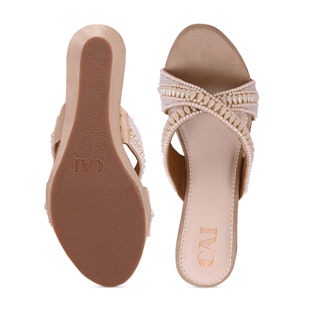 Ivory Pearlescent Wedges
