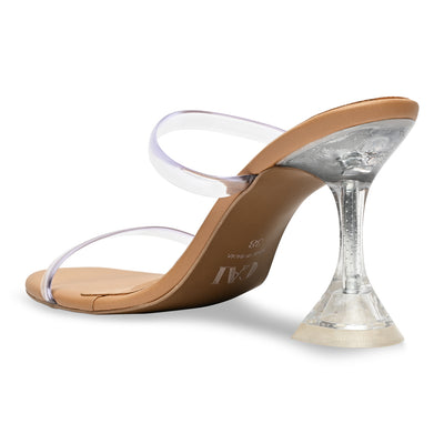 Clear Double Strap Heel