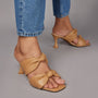 Scrunchy Soft Tan Heels