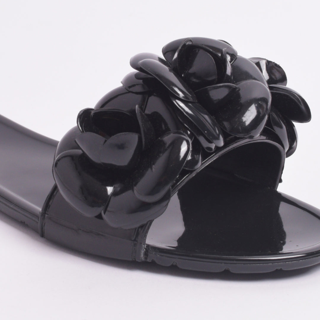 Midnight Bloom Flats