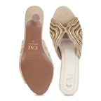 Lehere Gold Heels