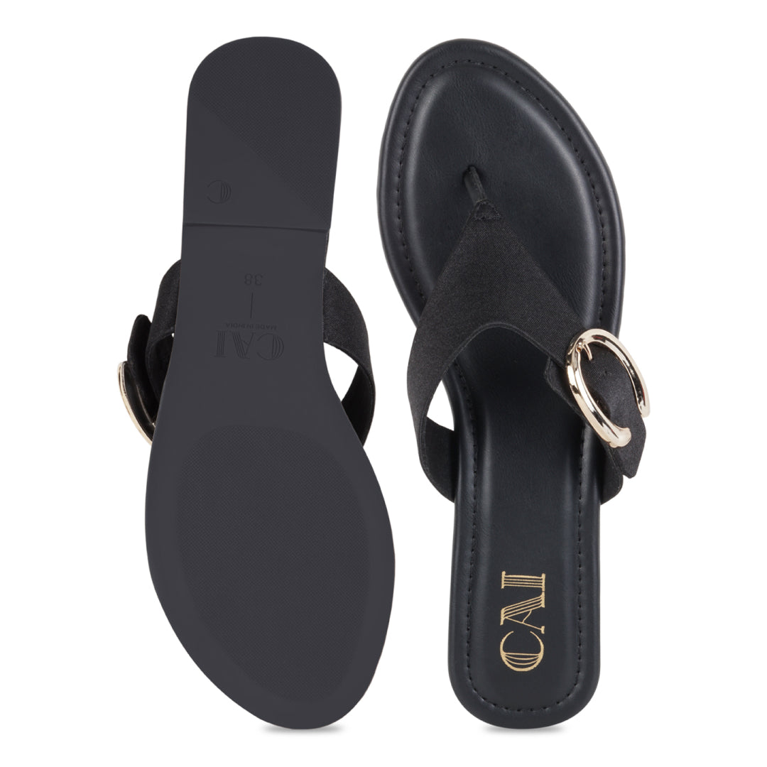 Luna Black Flats