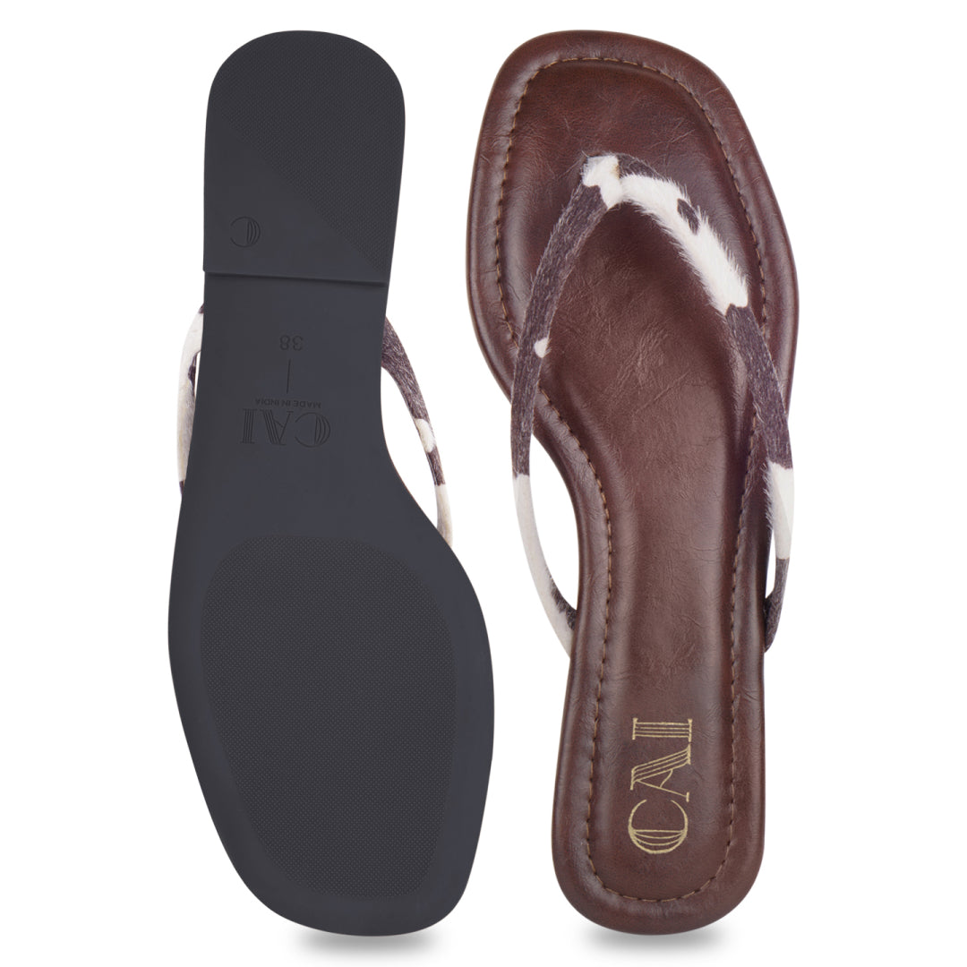 Moo Spot Burgundy Flats