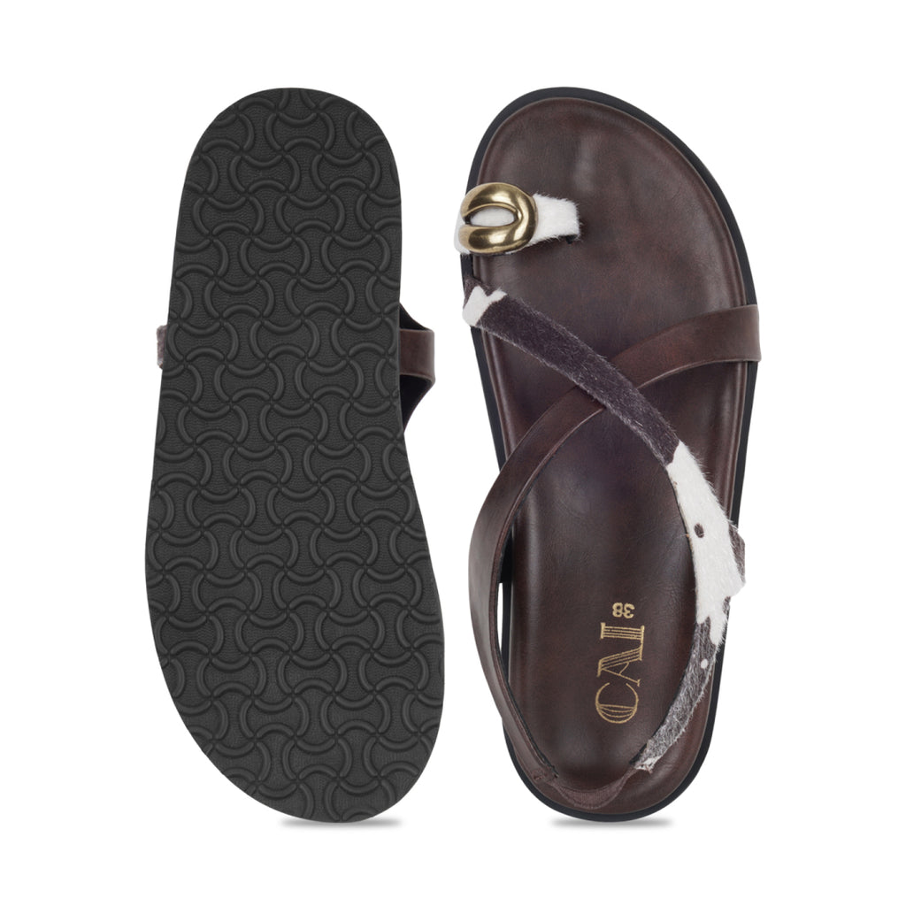 Moo Spot Burgundy Slides