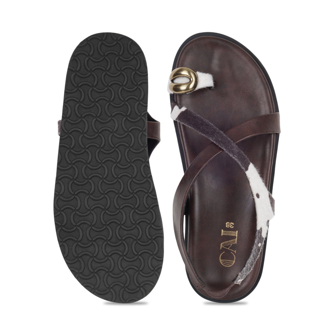 Moo Spot Burgundy Slides