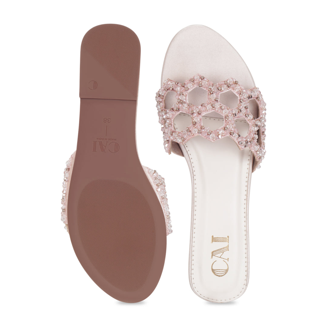 Mosaic Blush Flats