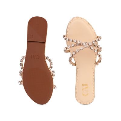 Multi Strapped Crystal Flats