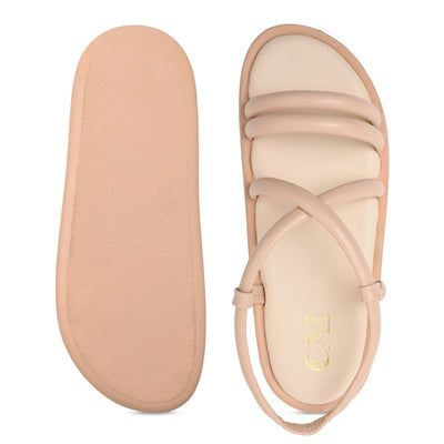 Peach Strappy Platform