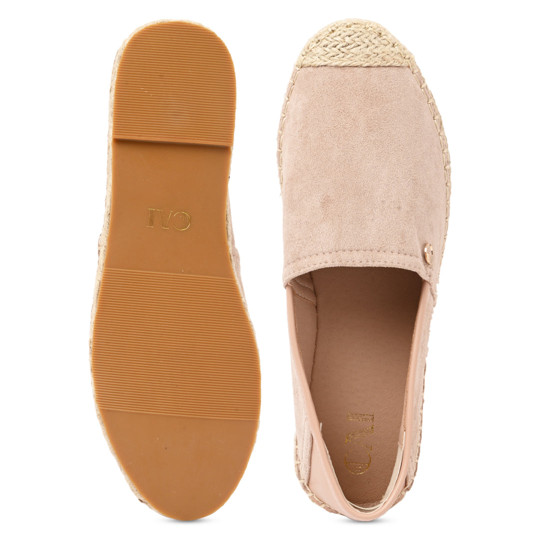 Pink Suede Espadrille