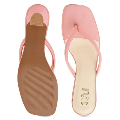 Rosa Satin Thong Heels