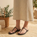 Noor Black Flats