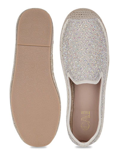 Shimmer Cream Espadrille