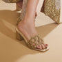 Mosaic Gold Heels