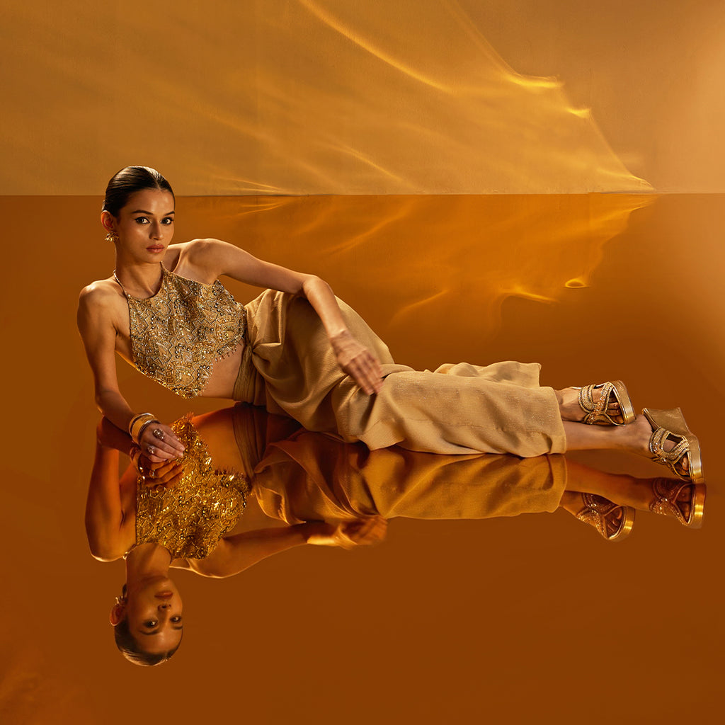 Lustre Gold Wedge