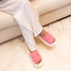 Spongy Pink Slip On