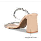 Gemglow Beige Heels