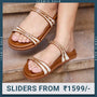 Rivet Canvas Tan Slider