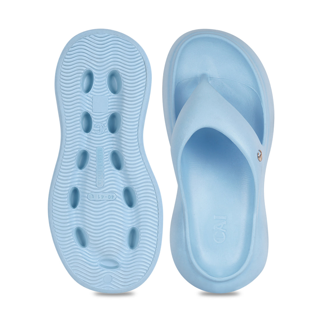 Slushie Blue Thong Slides