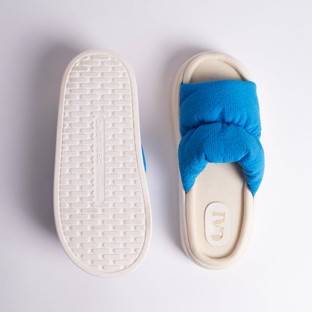 Spongy Blue Slip On
