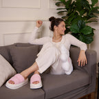 Spongy Baby Pink Slip On