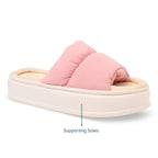Spongy Baby Pink Slip On
