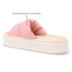 Spongy Baby Pink Slip On