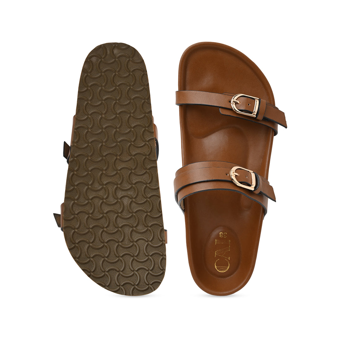 Strap On Tan Slider