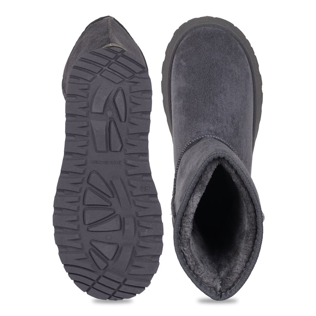 Suede Grey Boots