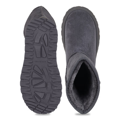 Suede Grey Boots