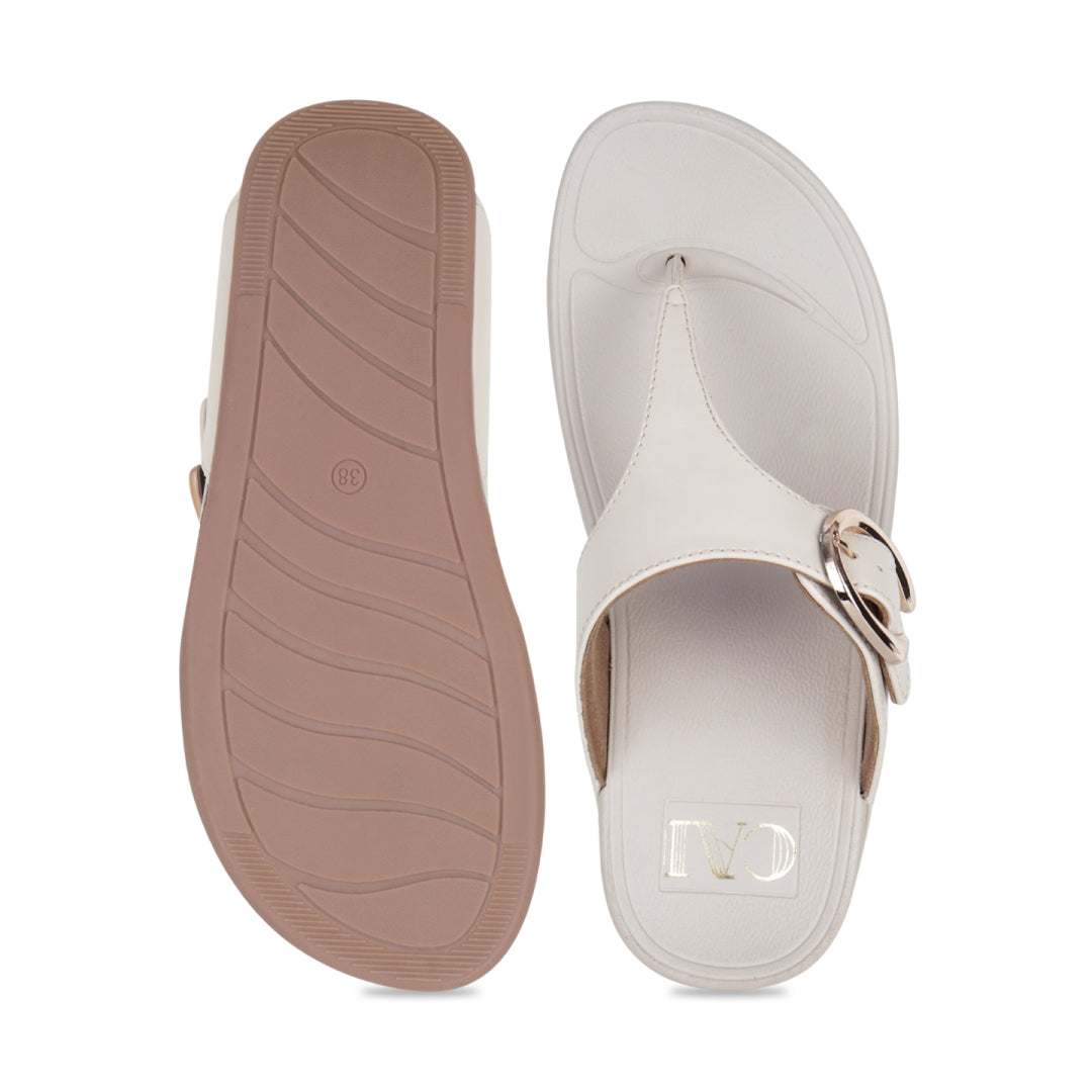 TerraLoop Beige Thong Platform