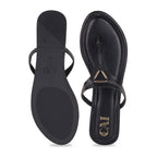 Tiny Tri Black Flats