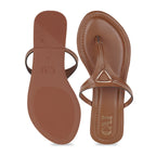 Tiny Tri Tan Flats