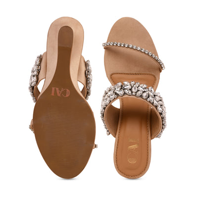 Twilight Glimmer Rosegold Wedge