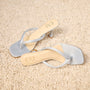 Ocean Satin Thong Heels