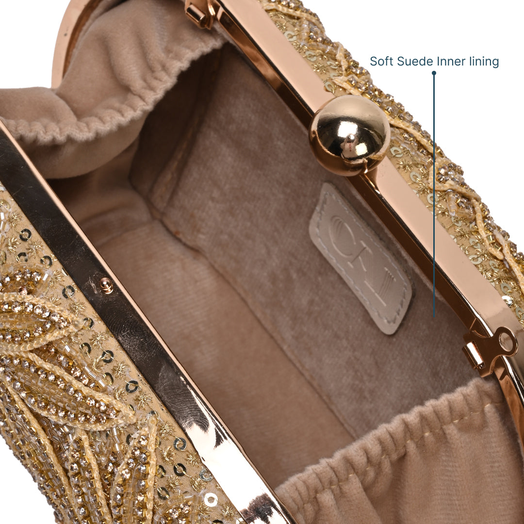 Golden Flower Clutch Bag – The CAI Store