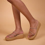 Diamond Toe Nude Platform