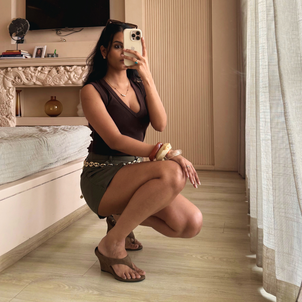 Cindy Suede Brown Wedge