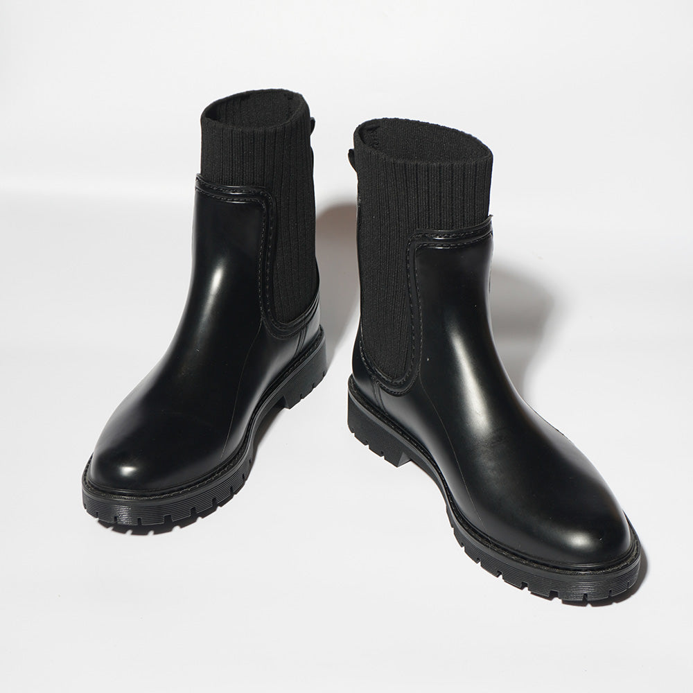 Black Wellington Boots